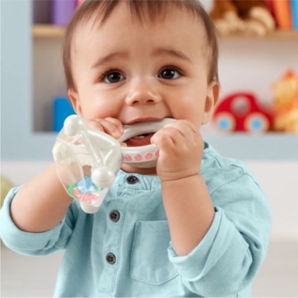 FISHER-PRICE Diamond Ring Rattle, On the Glow Coffee Cup, Unicorn Clicked - Picture 6 of 8